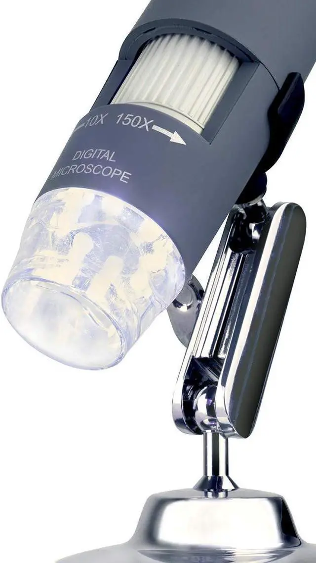 Alt view image 4 of 7 - Deluxe Capture Your Discoveries 44302-C Digital Handheld Microscope, Grey