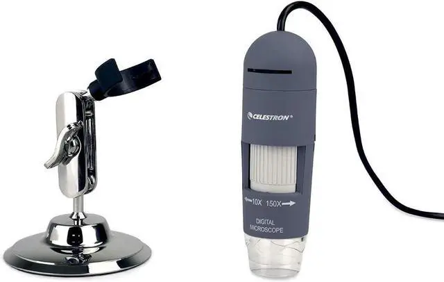Alt view image 6 of 7 - Deluxe Capture Your Discoveries 44302-C Digital Handheld Microscope, Grey