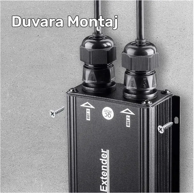 Alt view image 6 of 7 - Cudy 2 Channel Gigabit Outdoor PoE Extender2 Output PoE Ports, IP67 Waterproof, 10/100/1000Mbps, PoE Repeater/PoE Amplifier/PoE Booster, Wall-Mount, Comply with 802.3bt / 802.3at / 802.3af