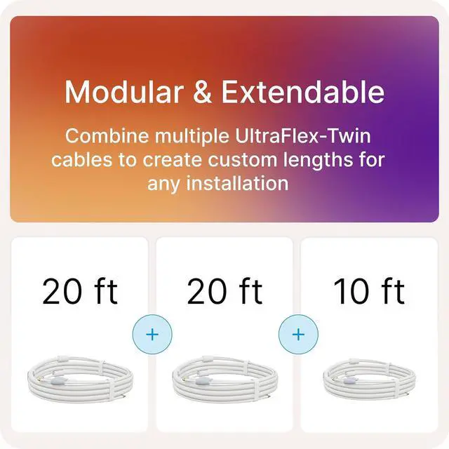 Alt view image 2 of 5 - UltraFlex-Twin 20' Coaxial Cable: Outdoor Rated, Weatherproof Boots, SMA Male to SMA Female, Ideal for 5G Cellular Routers, Gateways, Hotspots