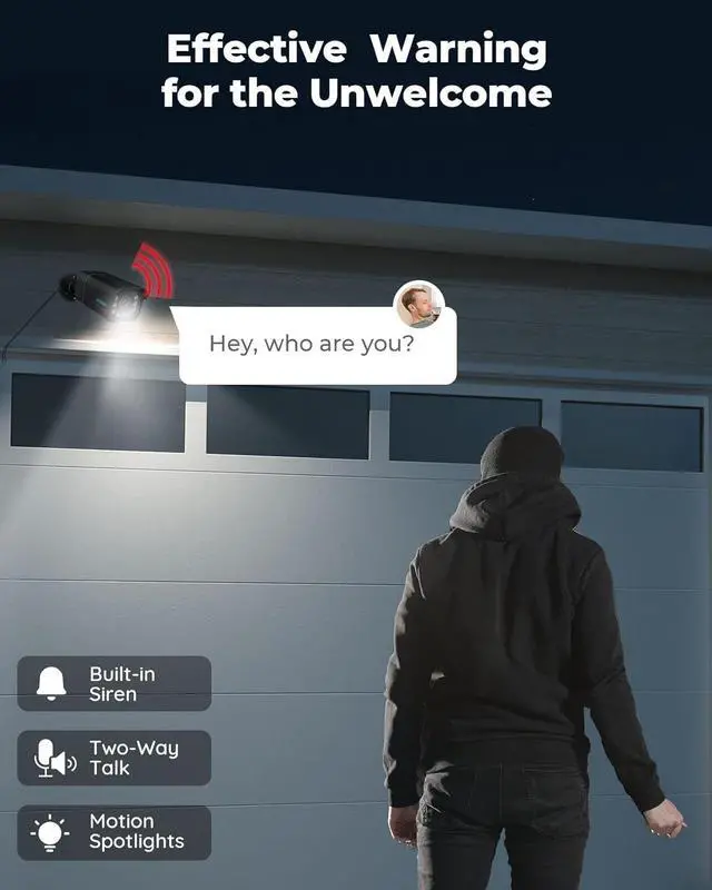 Alt view image 5 of 7 - RLC-811A Black 4K PoE IP Camera - 123° FoV, 5X Zoom, 2.7mm Lens with Color Night Vision, Human/Vehicle/Pet Detection, 2 Way Talk, Outdoor Waterproof