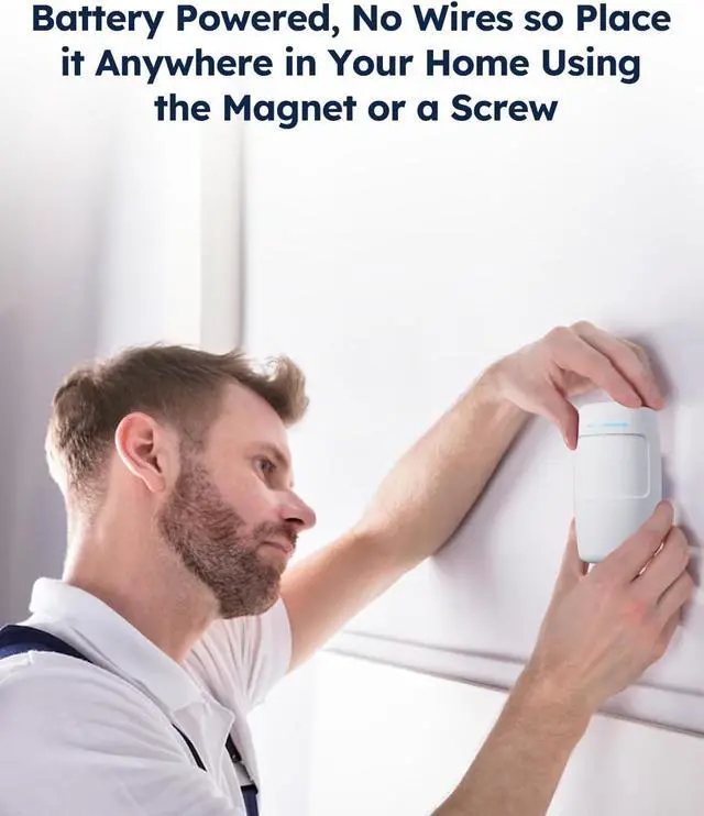 Alt view image 5 of 7 - Alarm System for Home Security, Door Alarm Systems, App Alerts, 15Piece Kit, No Monthly fee, WiFi Alarm, Door Window Motion Sensor, for Home Security and Kids Safety