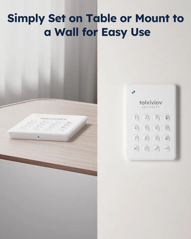 Alt view image 6 of 7 - Alarm System for Home Security, Door Alarm Systems, App Alerts, 15Piece Kit, No Monthly fee, WiFi Alarm, Door Window Motion Sensor, for Home Security and Kids Safety