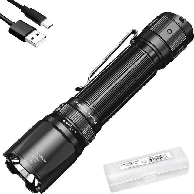 Main image of TK20R v2.0 Rechargeable Tactical Flashlight, 3000 Lumen Long Throw USB-C Tac Light, with LumenTac Organizer