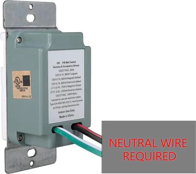 Alt view image 4 of 6 - 10 Pack Motion Sensor Light Switch, Wire Required, Single Pole Only (Not 3-Way), Indoor in-Wall Occupancy Sensor with Wall Plate, Adjustable Timer, Title 24, UL Certified, White