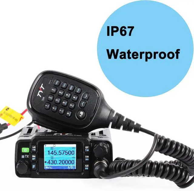 Alt view image 2 of 6 - TH-8600 Mini 25 Watt Dual Band Amateur Radio Base, IP67 Waterproof Radio VHF: 144-148mhz (2m) UHF:420-450mhz (70cm) Car Mobile Transceiver with Free Cable