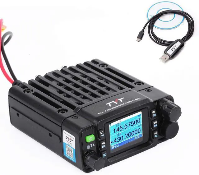 Alt view image 3 of 6 - TH-8600 Mini 25 Watt Dual Band Amateur Radio Base, IP67 Waterproof Radio VHF: 144-148mhz (2m) UHF:420-450mhz (70cm) Car Mobile Transceiver with Free Cable