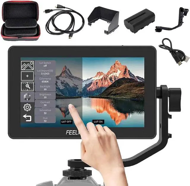 Main image of F6 Plus F6 Pro +Battery+Carrying Case 6 inch DSLR Camera Field Monitor with Touchscreen Waveform HDR 3D LUT Small Full HD 1920x1080 Support 4K HDMI Input Output