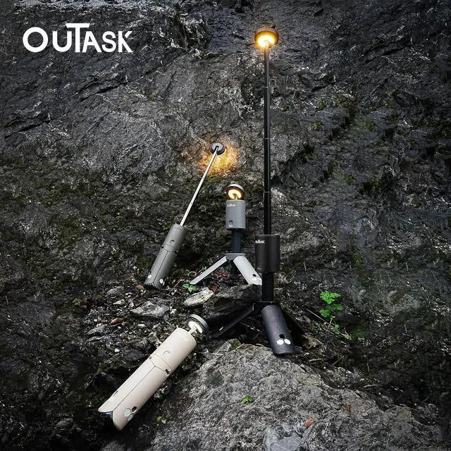 Alt view image 7 of 7 - Camping Light Telescopic, Collapsible Magnetic Camping Lantern with 12000mAh Battery, Telescoping IPX6/IPX7 Waterproof Flashlights, Camping Lamp for Emergency, Camping, Hiking