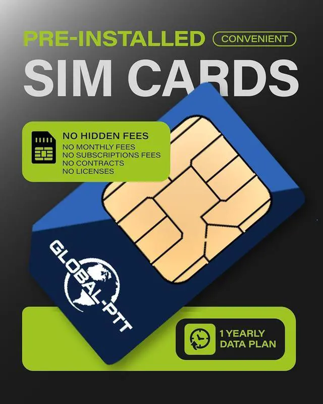 Alt view image 5 of 7 - 2-Pack Global Walkie Talkies with Sim Cards - Handheld PoC Two Way Radios Unlimited Range - Rechargeable PTT Push to Talk Over Cellular Radio Long Range (G0)