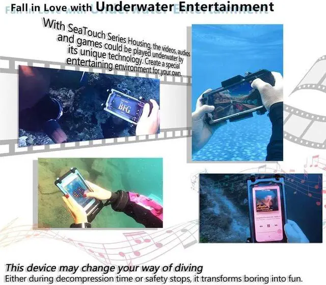 Alt view image 5 of 7 - Underwater Touchscreen housing compatiable for iPhone 12/12 Pro/12 Pro Max/13/13 Pro/13 Pro Max/14/14 Pro/14 Pro Max/15/15 Pro/16Pro/16Pro Max