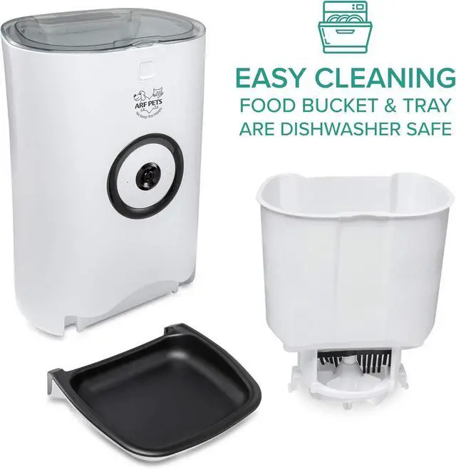 Alt view image 6 of 7 - Pets Smart Automatic Pet Feeder with Wi-Fi, HD Camera with Voice and Video Recording, Programmable Food Dispenser for Dogs & Cats with Easy App-Controlled, 29-Cup Capacity, for iPhone & Android