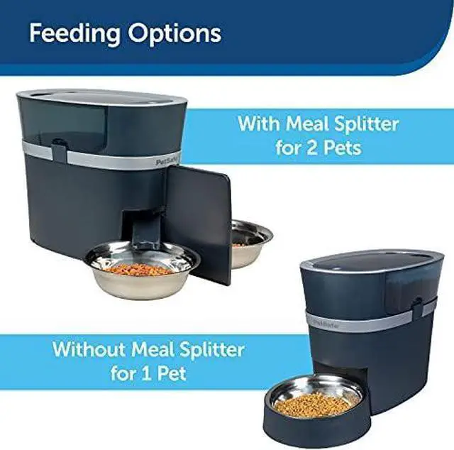 Alt view image 4 of 5 - Electronic Pet Feeder for Cats & Dogs - 6L/24 Cup Capacity - Programmable Mealtimes - Alexa, Apple & Android Compatible - Backup Batteries Ensure Meal Delivery During Power Outage