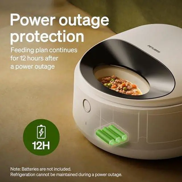 Alt view image 5 of 7 - Automatic Cat Feeder Wet Food with Stainless Steel Bowl, Refrigerated Auto Cat Feeder with Semiconductor Cooling, 3 Fresh Meals for 3 Days, App-Controlled Pet Food Dispenser, Easy to Clean