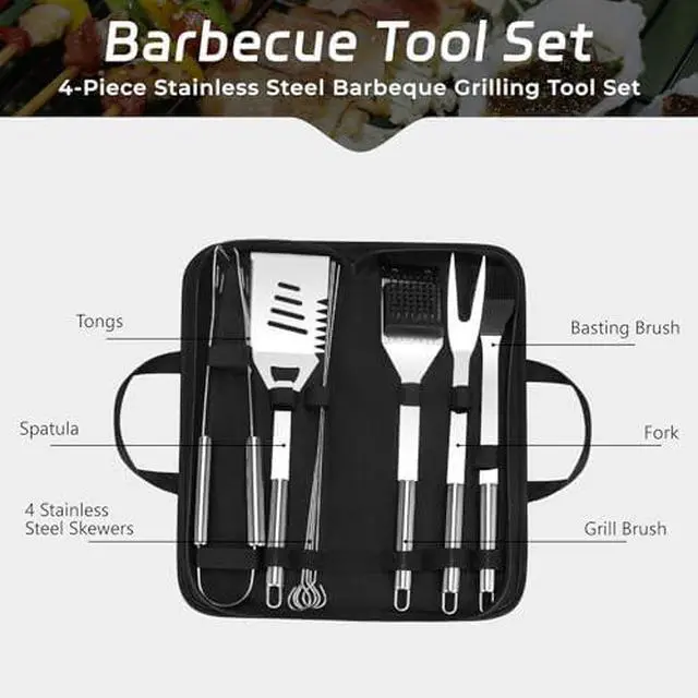 Alt view image 2 of 4 - Adjustable Portable Charcoal Grill Multi-functional Metal Small BBQ Smoker for Outdoor Hiking(Black)