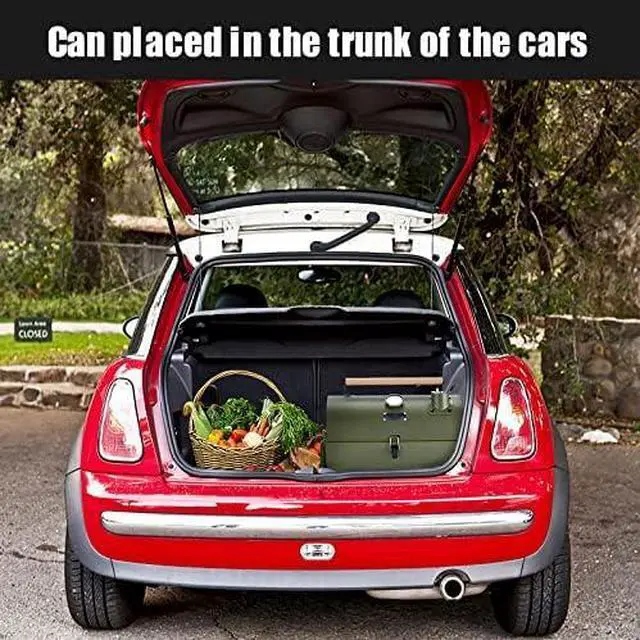 Alt view image 4 of 4 - Adjustable Portable Charcoal Grill Multi-functional Metal Small BBQ Smoker for Outdoor Hiking(Black)