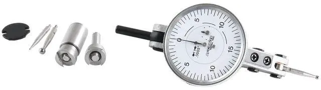 Main image of Industrial Tools 0.060'' by 0.0005'' (Range by Graduation) Horizontal Test Indicator with 1.5'' Dial Diameter, 0511-2001