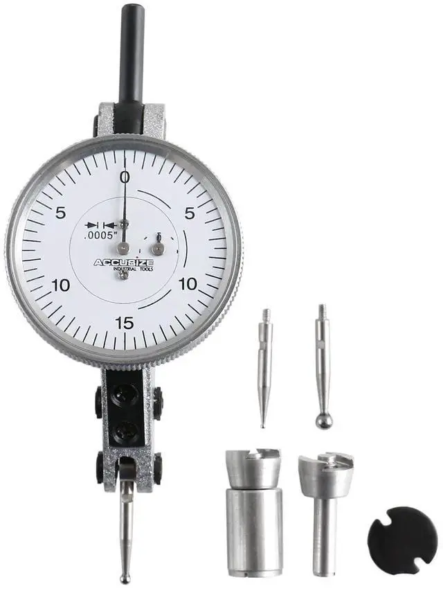 Alt view image 3 of 7 - Industrial Tools 0.060'' by 0.0005'' (Range by Graduation) Horizontal Test Indicator with 1.5'' Dial Diameter, 0511-2001