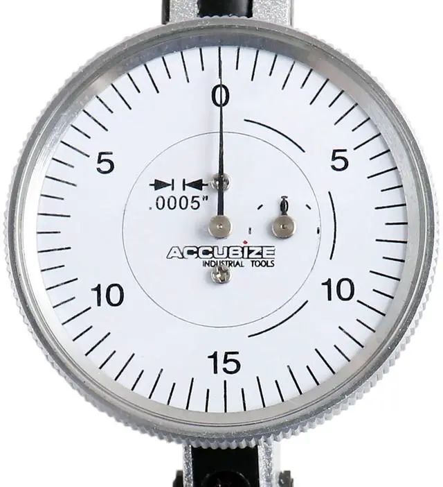 Alt view image 6 of 7 - Industrial Tools 0.060'' by 0.0005'' (Range by Graduation) Horizontal Test Indicator with 1.5'' Dial Diameter, 0511-2001