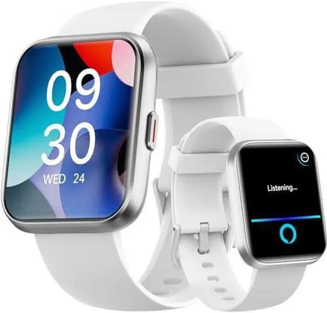 Main image of Smart Watches for Men Android & iPhone, 1.8" Alexa Built-in Smartwatches Fitness Tracker Watch with Bluetooth Calls, IP68 Waterproof, Heart Rate/Sleep/SpO2 Monitor, 110 Sport Modes - Black