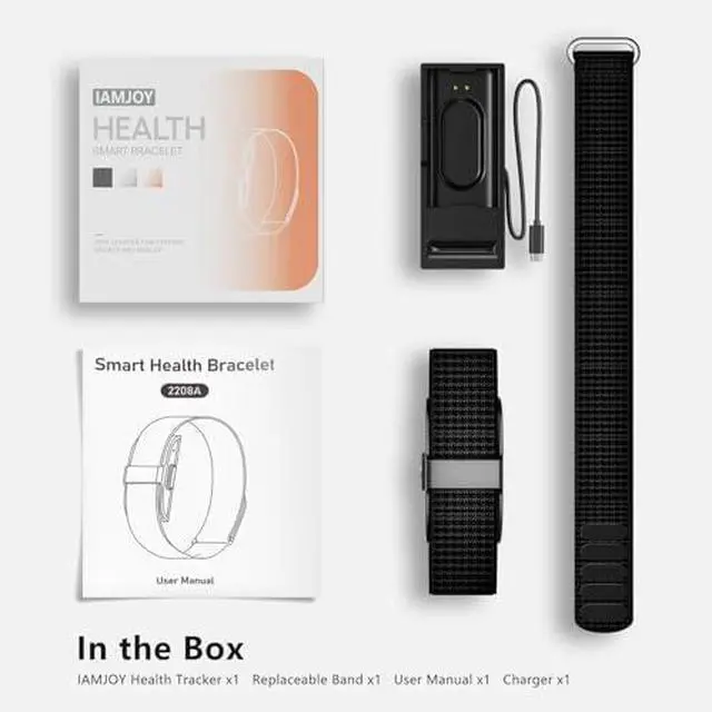 Alt view image 4 of 4 - Smart Health Wristband, Wearable Activity & Fitness Tracker for Multi-Sport Mode, All-Day Automatic Continuous Monitoring of Health Data, Improve Sleep, Stress & Wellness, with Free App, Black