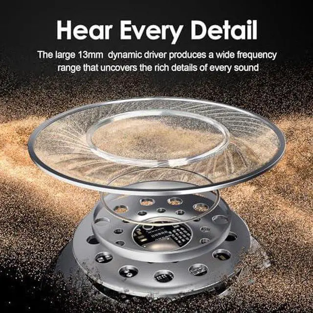 Alt view image 2 of 5 - Bluetooth Headphones, 150H Playtime Wireless Bluetooth Earbuds with Earhooks, w/Mic in-Ear Magnetic Neckband Earphone, IPX7 Sweatproof Deep Bass Headset for Home, Traveling, Outdoor, Business Trips