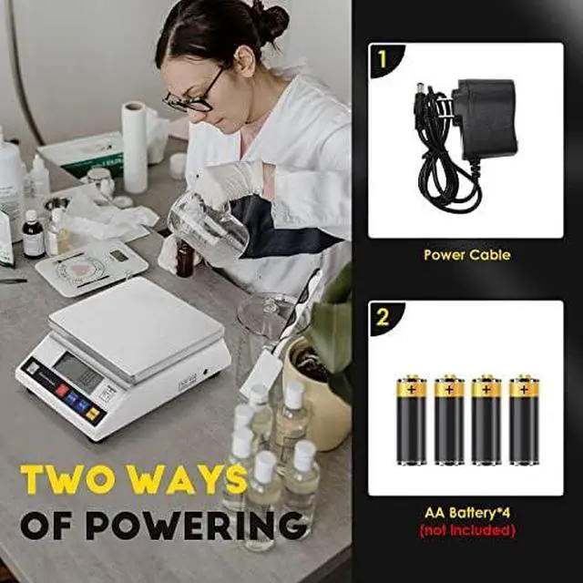 Alt view image 2 of 5 - High Precision Scale 10kg 0.1g Digital Accurate Electronic Balance Lab Scale Laboratory Industrial Scale Weighing and Counting Scale Scientific Scale CE 0.1g (10kg, 0.1g)