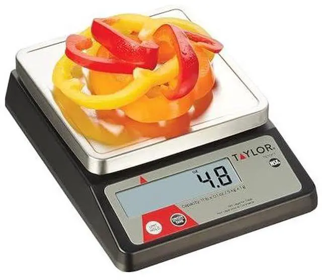 Alt view image 4 of 6 - TE10FT 11-Pound Commercial Digital Portion Control Scale, 11 lb (5 kg) in 0.1 oz (1 g) Food and Cooking Scale, Tare and Hold Function, NSF, Stainless Steel Platform