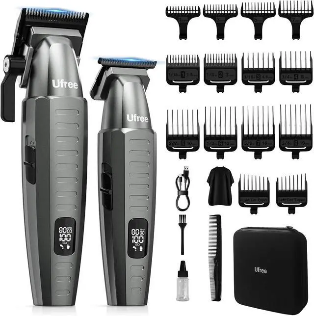 Main image of Professional Hair Clippers for Men, Clippers and Trimmers Set, Barber Clippers, Electric Hair Trimmer with Barber Bag, Gifts for Men