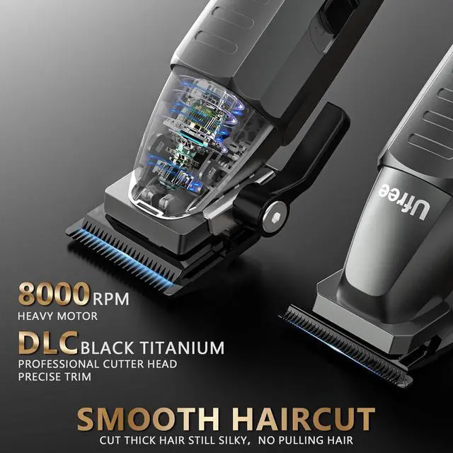 Alt view image 2 of 7 - Professional Hair Clippers for Men, Clippers and Trimmers Set, Barber Clippers, Electric Hair Trimmer with Barber Bag, Gifts for Men