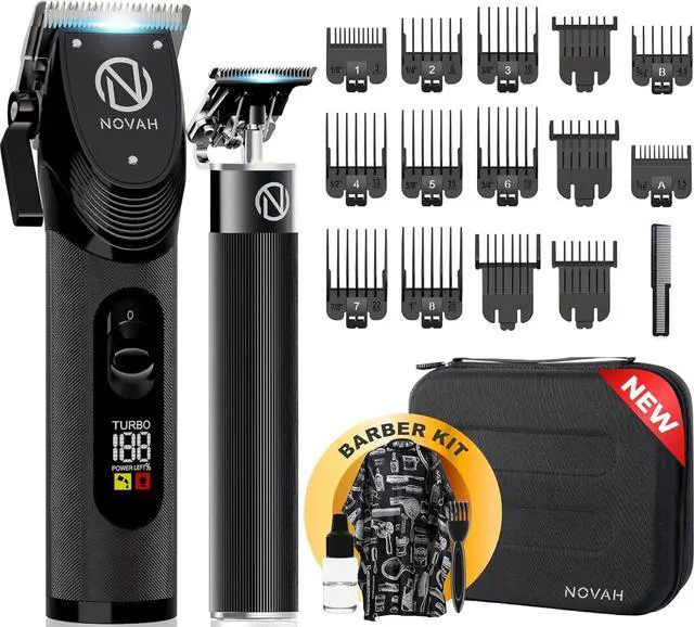 Main image of Professional Hair Clippers for Men, Professional Barber Clippers and Trimmer Set, Mens Cordless Clipper, Fade Haircut Kit, Electric Hair Cut Machines