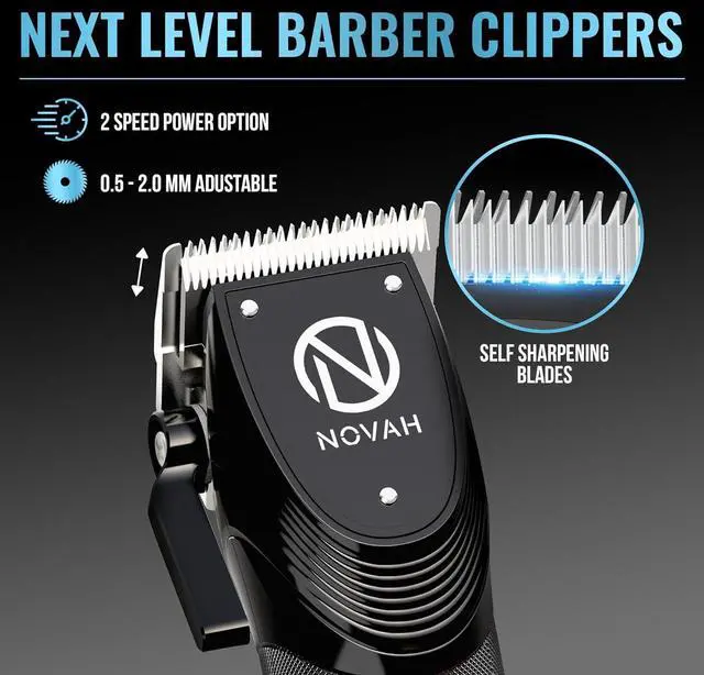 Alt view image 2 of 7 - Professional Hair Clippers for Men, Professional Barber Clippers and Trimmer Set, Mens Cordless Clipper, Fade Haircut Kit, Electric Hair Cut Machines