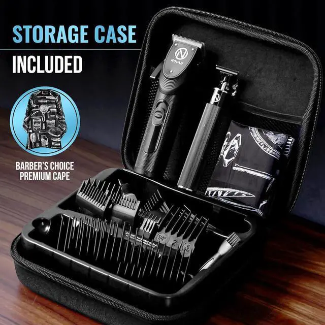 Alt view image 6 of 7 - Professional Hair Clippers for Men, Professional Barber Clippers and Trimmer Set, Mens Cordless Clipper, Fade Haircut Kit, Electric Hair Cut Machines