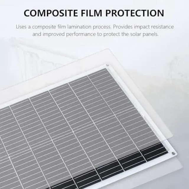 Alt view image 3 of 5 - Solar Panel 200W 12V Flexible System Kit,2X100W Monocrystalline Fiberglass Module 20A Controller Extension Cable for Off Grid Home,RV,Caravan,Boat and Other Battery Charger200W