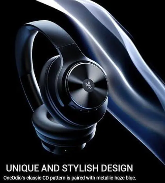 Alt view image 5 of 6 - A10 Hybrid Active Noise Cancelling Headphones, Hi-Res Audio, 50H Playtime with Speed Charge, Travel Case, Wireless/Wired, Built-in Mic, Bluetooth Over Ear Headphones for Work Travel
