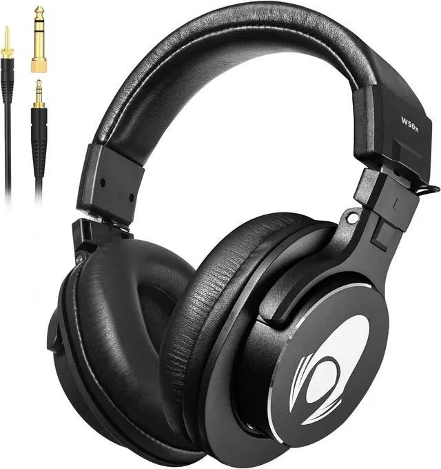Main image of W50x Studio Monitor Headphones - Professional Wired Over-Ear Headphones with 50mm Drivers, Closed-Back Design, 3.5mm/6.3mm Jack, 9.8 ft Cable - Ideal for Music Production, Mixing & Recording