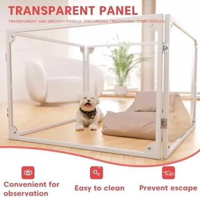 Alt view image 2 of 6 - Dog Playpen Dog Playpen Indoor Puppy Pen Pets Fence Puppies Cage10 Panels for Puppies Dog Play Pens for Dogs Indoor (4)