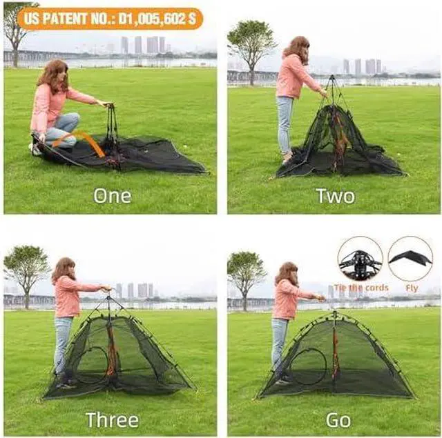 Alt view image 6 of 6 - Large Catio Outdoor Cat Enclosure,2 Tier Cat Tent, Spacious, Sturdy Outdoor Catio,Portable and Foldable Playpen Play Tents for Cats Kitten and Small Animals,Two Doors Design(Patented)
