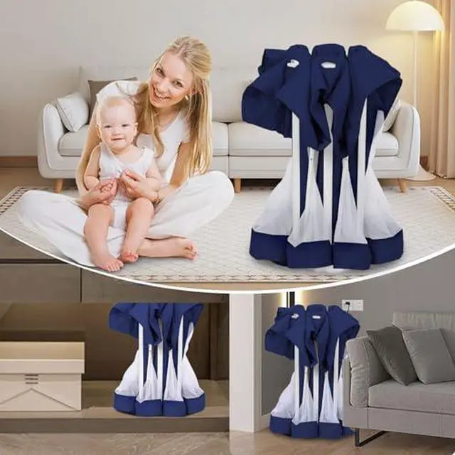 Alt view image 7 of 7 - Foldable Baby Playpen with Mat, 50"×50" Collapsible Play Pen for Babies and Toddlers, Indoor & Outdoor Kids Safety Play Pen, Portable Play Yard, Foldable Baby Playpen with 50 Ocean Balls