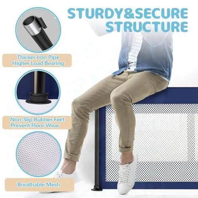 Alt view image 2 of 7 - Foldable Baby Playpen with Mat, 50"×50" Collapsible Play Pen for Babies and Toddlers, Indoor & Outdoor Kids Safety Play Pen, Portable Play Yard, Foldable Baby Playpen with 50 Ocean Balls