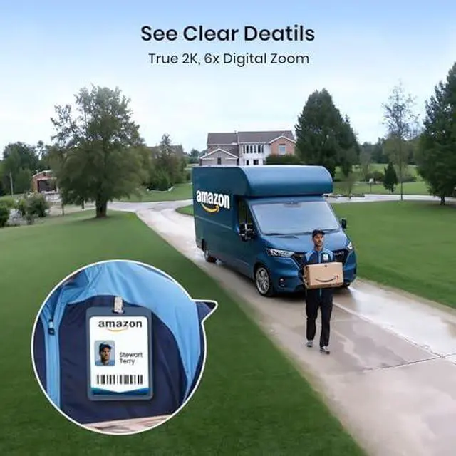 Alt view image 5 of 5 - Security Cameras Outdoor Wireless, 4 Cam-Kit, No Subscription, Solar-Powered, Home Security Cameras System with 360° Pan & Tilt, Auto Tracking, 2K Color Night Vision, Easy Setup, 5G & 2.4G WiFi