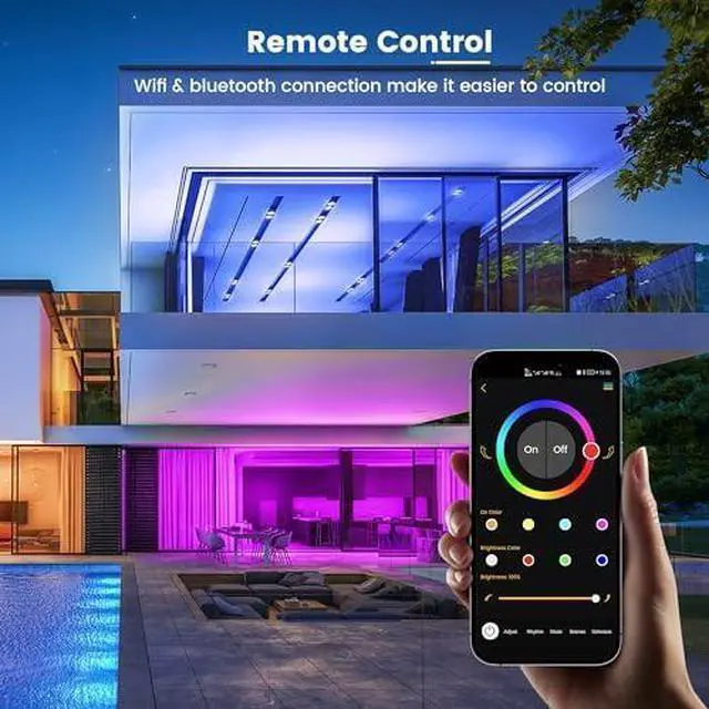 Alt view image 4 of 5 - BR30 Smart Flood Light Bulb, 85W Equivalent WiFi Smart Bulb, RGBCW, Music Sync, Color Changing Bulb Compatible with Alexa and Google Home, 8 Pack