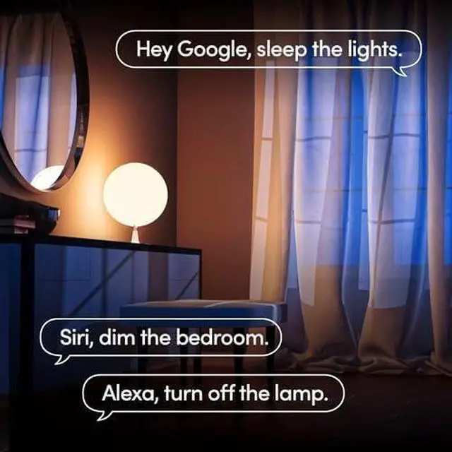 Alt view image 2 of 5 - White A19 WiFi Smart LED Light Bulb, Dimmable, No Hub Required, Works with Alexa and Apple Home Kit, Hey Google, 2700k Warm White, 650 Lumens, 25,000-hour Lifetime, L3A19LW06E26US/12, 12 Pack