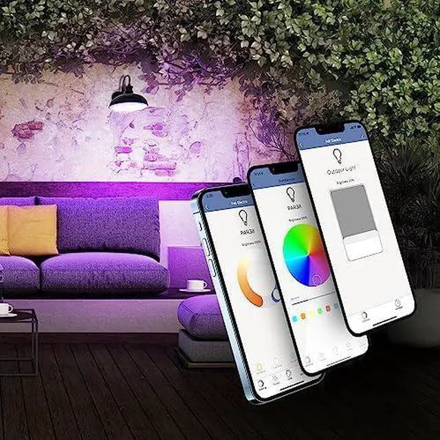 Alt view image 3 of 5 - Electric Smart ST21 Light Bulb, 60W Eq, Dimmable, Spiral Filament Edison Style. WiFi Enabled, Works with Alexa/Google Home, Millions of Colors, 15,000-Hr. Lifetime, ST2160RGBWFILAG/RP/3, 3 Pack