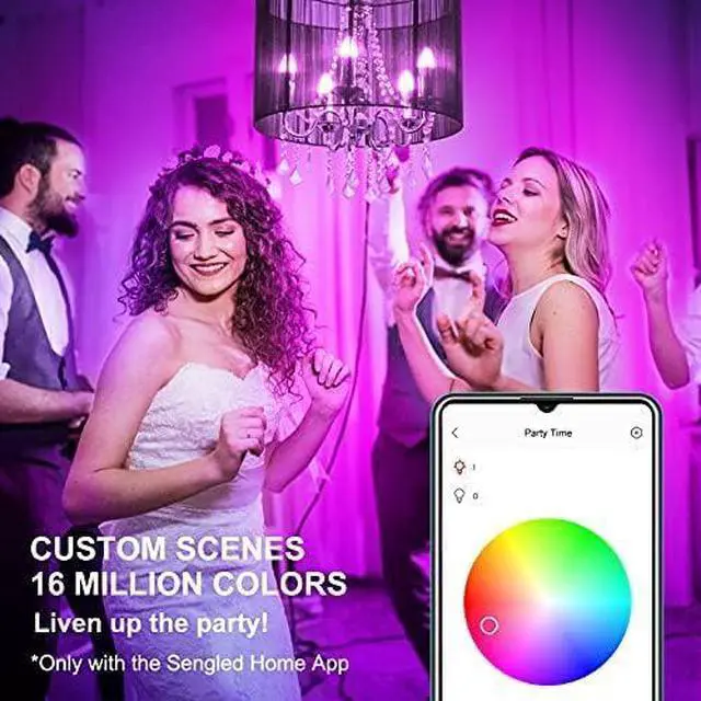 Alt view image 4 of 5 - Zigbee Smart Light Bulbs, Smart Hub Required, Works with SmartThings and Echo with built-in Hub, Voice Control with Alexa and Google Home, Daylight 60W Equivalent A19 Alexa Light Bulb, 8 Pack