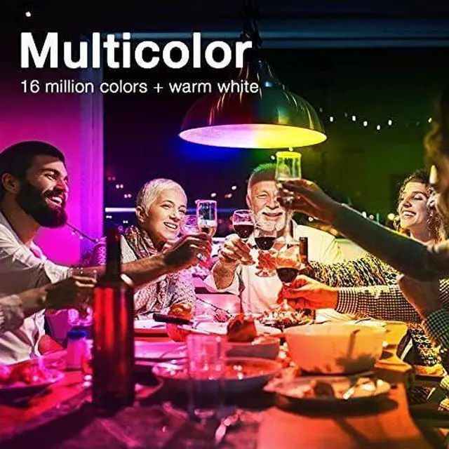 Main image of Tuya Smart Light Bulbs, RGBCW WiFi Color Changing Led Bulbs Compatible with Alexa and Google Home Assistant, A19 E26 9W 800LM Multicolor Led Light Bulb, No Hub Required, Light Bulbs 12 Pack