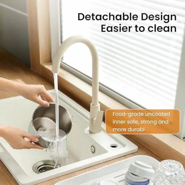 Alt view image 4 of 13 - 1.6 Quart Ice Cream Maker Machine with Built-in Compressor, Fully Automatic and No Pre-freezing, Frozen Yogurt, Keep-cooling and Timer, Stainless Steel