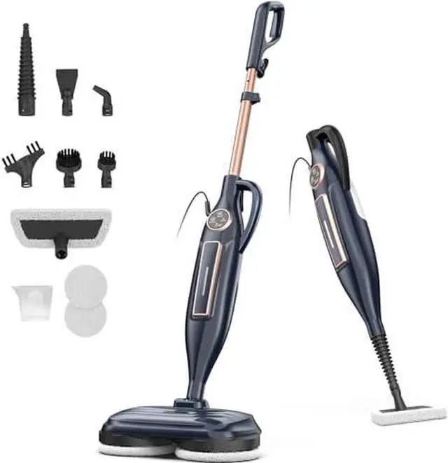 Main image of VM6 Scrubbing Steam Mop with Rotating Mop Pads, 10 in 1 Steam Mop, Lightweight Spin Mop & 3 Steam Modes for Hard Floor Laminate Marble Floors