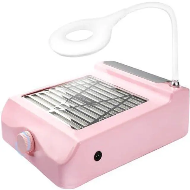 Alt view image 7 of 14 - Dust Collector Vacuum Multifunction Nail Art Machine includes 40W Nail Dust Suction, 30000PRM Nail Drill with Bits and Sanding Bands, 48W/96W UV LED Nail Lamp, 6W Table Light, Hand Cushion