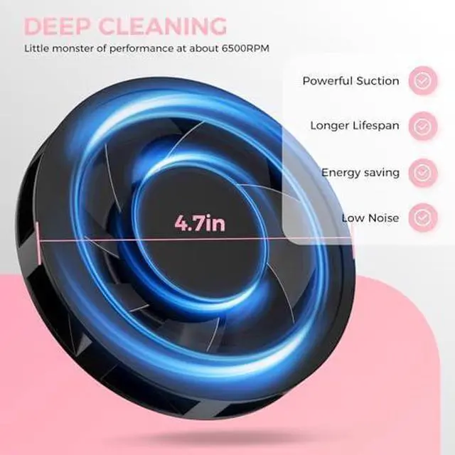 Alt view image 5 of 13 - Professional Nail Dust Collector, 1600PA Portable, 10 Speeds, Disposable Filter Papers (30 Pcs), Matte White, Modern, Lightweight, Nail Vacuum for Home & Salon-White